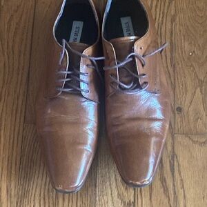 Steve Madden Brown leather dress shoes size 10